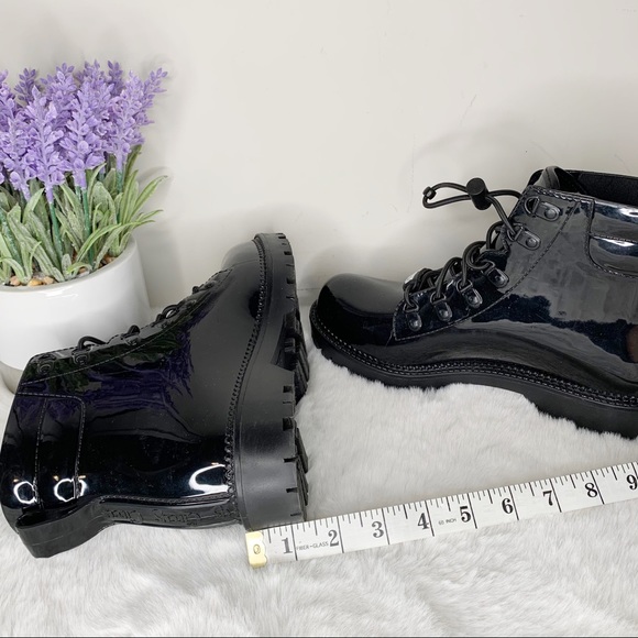 Circus Sam Edelman Knox Black Patent Leather Boots - Picture 8 of 9